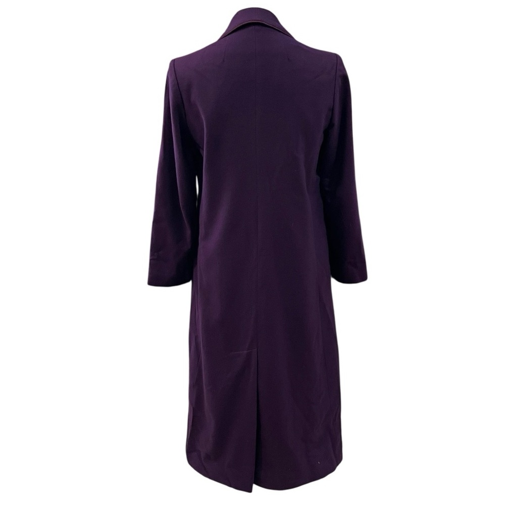 Fleurette Vintage Union Tag Virgin Wool Purple Jacket Coat Anglo Fabrics Merino - Picture 2 of 7